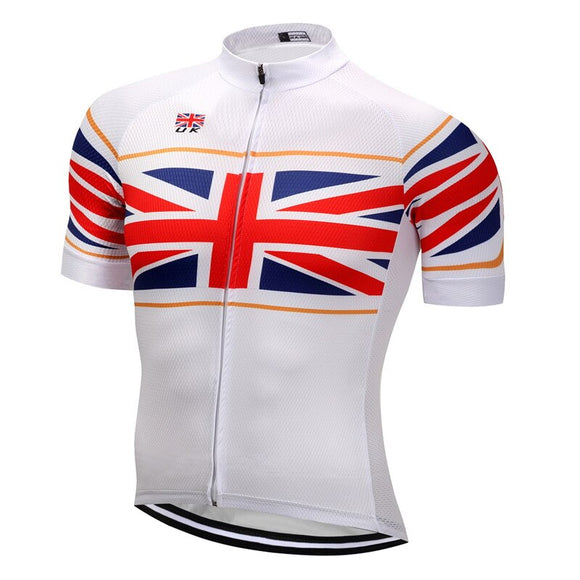 Weimostar 2018 pro team UK Flag Bicycle Cycling Clothing Racing Sport Cycling Jersey Shirt Men Breathable mtb Road Bike Jersey - Boom Boom London