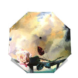 LIKE RAIN Creative Chinese Art Painting Umbrella Rain Women Fashion Female Folding Sun Parasol Kids Umbrella Corporation YHS09 - Boom Boom London