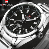 NAVIFORCE Brand Men Watches Business Quartz Watch Men's Stainless Steel Band 30M Waterproof Date Wristwatches Relogio Masculino - Boom Boom London