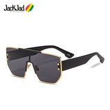 JackJad 2019 Fashion Modern Cool Square Shield Style Sunglasses Rivets Two Dots Popular Brand Design Sun Glasses Oculos De Sol - Boom Boom London