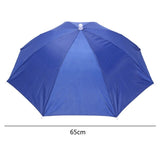 Foldable Umbrella Hat Cap Headwear Umbrella for Fishing Hiking Beach Camping Cap Head Hats Outdoor Rain Gear - Boom Boom London