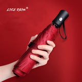 LIKE RAIN Female Automatic Umbrella Light And Durable 8 Ribs Strong Men Umbrellas Rain Women Folding Travel Kids Umbrella UBY03 - Boom Boom London