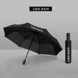 LIKE RAIN Female Automatic Umbrella Light And Durable 8 Ribs Strong Men Umbrellas Rain Women Folding Travel Kids Umbrella UBY03 - Boom Boom London