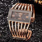 Women Watch Luxury Fashion Rose Gold Bangle Bracelet Relojes Womens Dress Watches Clock Rectangle Dial Female Girls Wristwatch - Boom Boom London