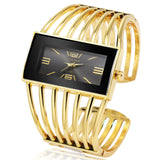 Women Watch Luxury Fashion Rose Gold Bangle Bracelet Relojes Womens Dress Watches Clock Rectangle Dial Female Girls Wristwatch - Boom Boom London