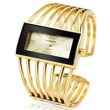 Women Watch Luxury Fashion Rose Gold Bangle Bracelet Relojes Womens Dress Watches Clock Rectangle Dial Female Girls Wristwatch - Boom Boom London